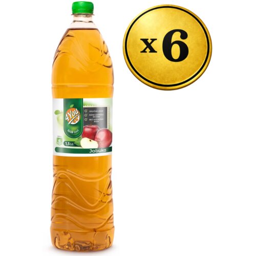 4YOU Sok od jabuke 1.5l, 6 fla&scaron;a Cene
