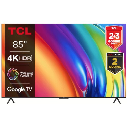 Tcl televizor 85P745, 85&amp;quot;, 4K, hdr, led, 144Hz, google tv, crni Slike
