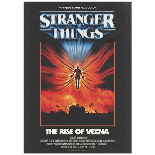 Stranger Things art print The Rise of Vecna, A3 Slike