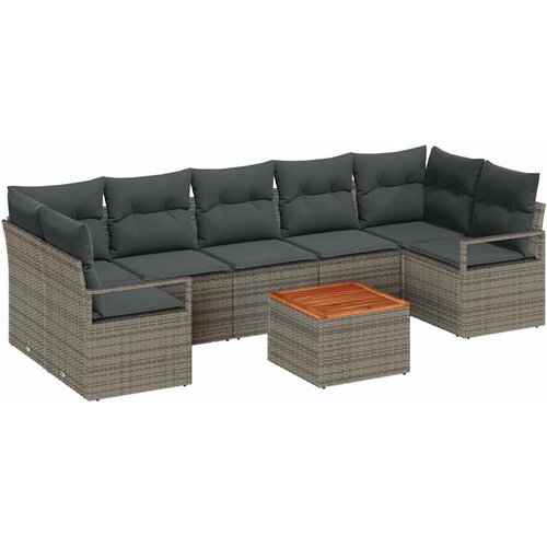  Sjedeća garnitura za vrt 8 kom. poliratan 289 x 122 x 69 cm Slike