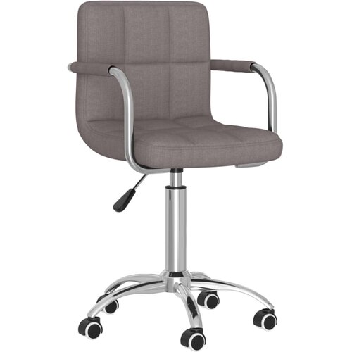 VidaXL Vrtljiv jedilni stol taupe blago, (20940266) Slike