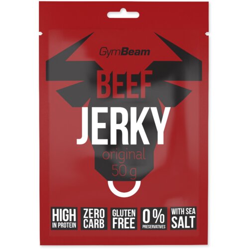 GymBeam Sušena govedina Beef Jerky 50  g original Cene