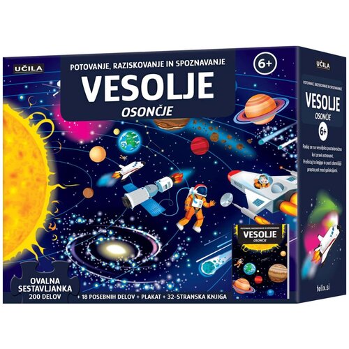 Učila Vesolje - knjiga in sestavljanka Slike