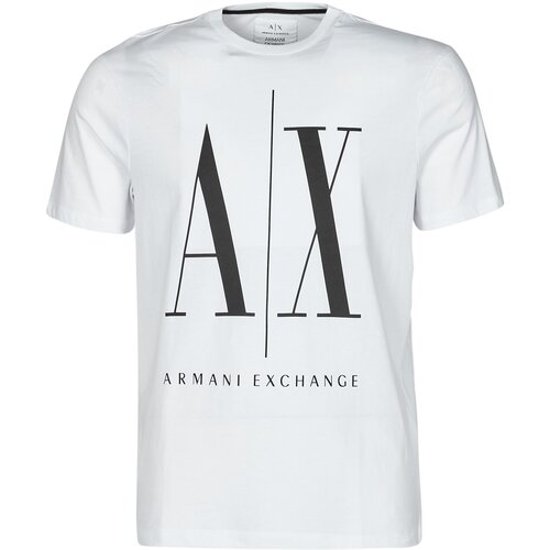 Armani Exchange Majice s kratkimi rokavi HULO Bela Slike