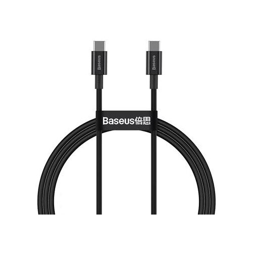 Baseus podatkovni kabel Catys-B01 Supirior Quick Charge 100W Type C na Type C - črn Slike