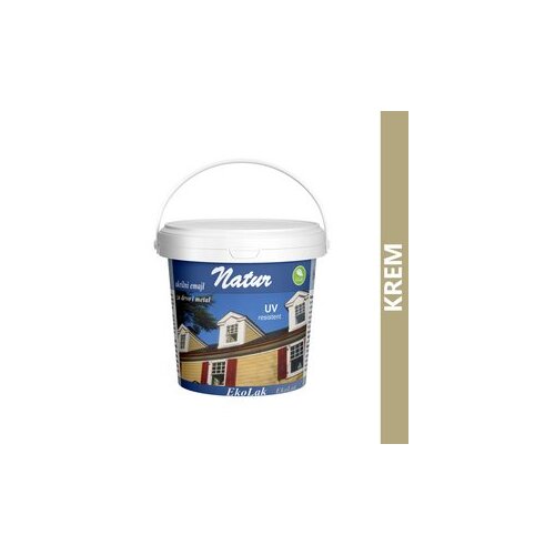Natur akrilni emajl za drvo i metal 0.75l krem Slike