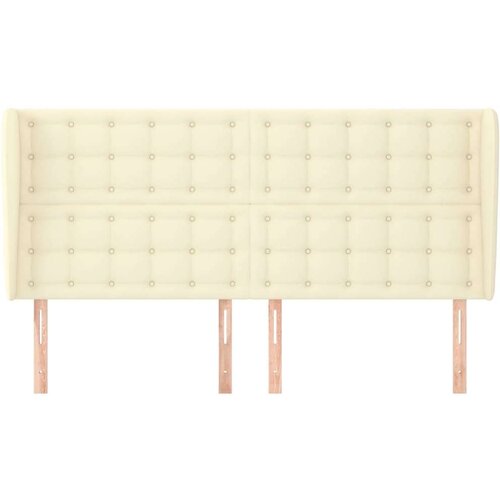  Uzglavlje s u&amp;scaron;ima krem 163x23x118/128 cm od umjetne kože - Krema 163 x 23 x 118/128 cm 1 Slike