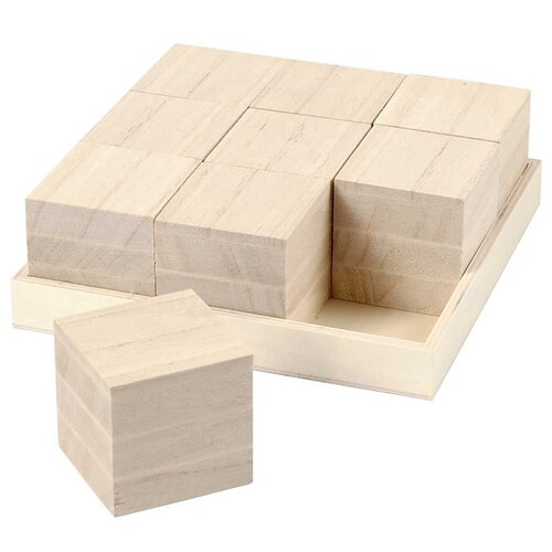  Drvene kocke u pladnju (drvene dekoracije) Slike