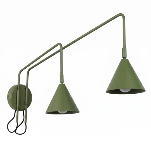 Sollux Lighting Stenska svetilka NOX 2 olivno zelena s stikalom, (5000284896) Cene