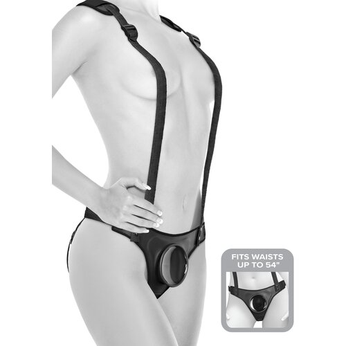 Pipedream Body Dock Strap-On Suspenders Black Cijene