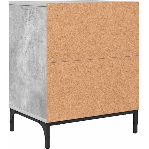  Noćni ormar 2 pcs Beton siva 49 x 36 x 61 cm Konstruirano drvo Slike