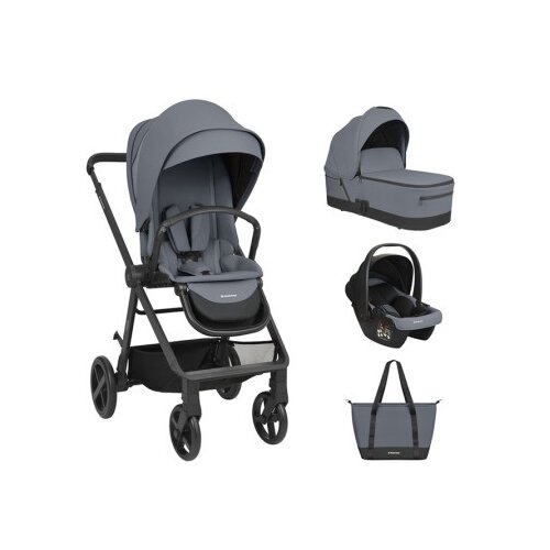 Kikka Boo Kikkaboo kolica mia 3in1 set sa I-size autosedi&scaron;tem I tvrdom korpom grey ( kkb11264 ) Cene