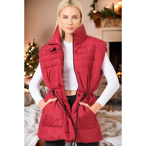 Dewberry Z6747 WOMEN'S VEST-PLAIN BURGUNDY Cijene
