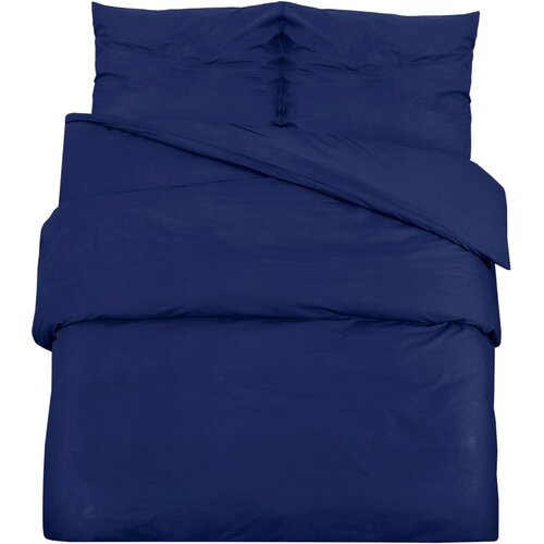 Maison Chic Komplet posteljnine - Posteljnina mornarsko modra 200x200 cm bombaž, (21786765) Cene