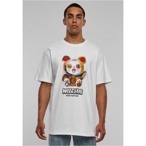 Mister Tee Welcome Cat Heavy Oversize T-shirt White Cene
