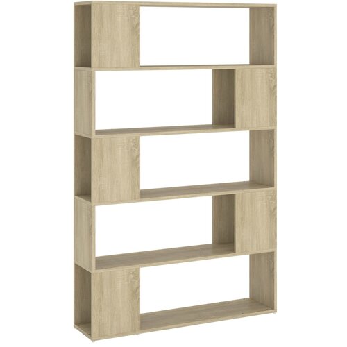 Maison Chic Knjižna omara - Knjižni regal za razdelitev prostora sonoma hrast 100x24x155 cm, (21724846) Slike