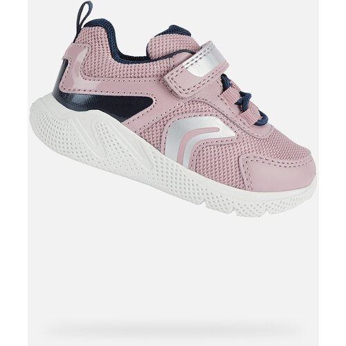 Geox Pink Girls Sneakers Sprintye - Girls Slike