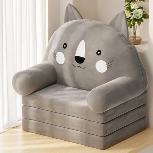 Lean_Toys Otro&amp;scaron;ki naslanjač Cat 3 siva 56x50 cm Slike