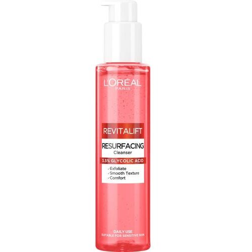 L&amp;acute;Or&amp;eacute;al Paris Revitalift Resurfacing Cleanser piling gel za či&amp;scaron;ćenje s glikolnom kiselinom 150 ml za ženske Slike