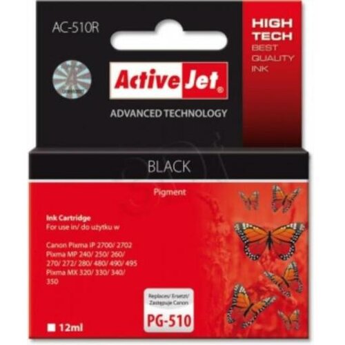 Activejet črno črnilo Canon PG-510 AC-510R Slike