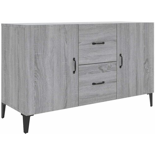  Komoda boja hrasta sonome 100 x 36 x 60 cm konstruirano drvo Siva Slike