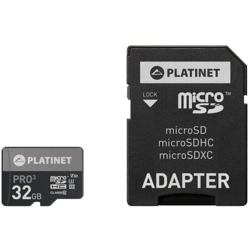 Msd PLATINET microSDHC+adapter PM32UIII Slike