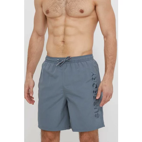Superdry Kratke hlače za kupanje boja: siva