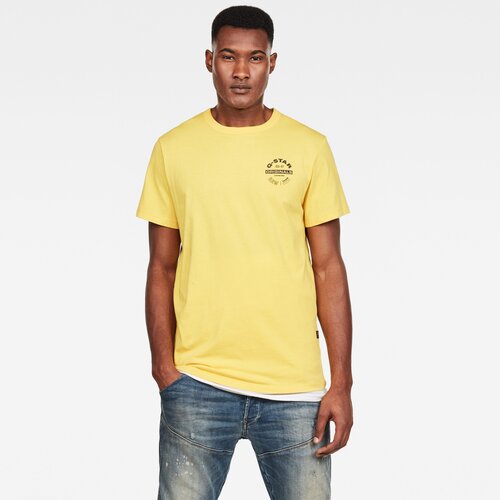 G-star T-shirt - Originals logo gr r t s\s light lemon Slike
