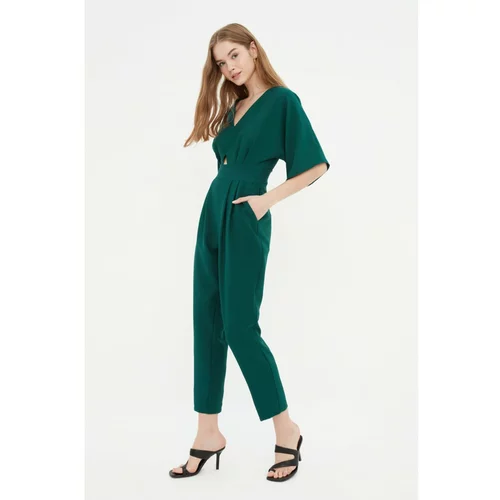 Trendyol Emerald Green Cut Out Detailed Jumpsuit