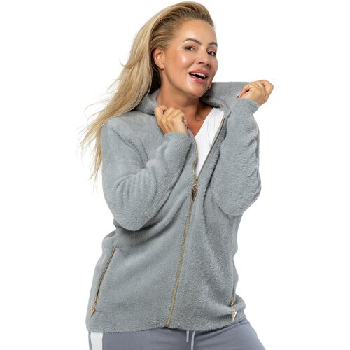 Pri Warm cardigan sweater made of fluffy knit fabric GRAZYNA Cijene