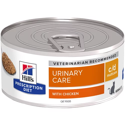 Hill’s Prescription Diet c/d Multicare Urinary Care piletina - 6 x 156 g