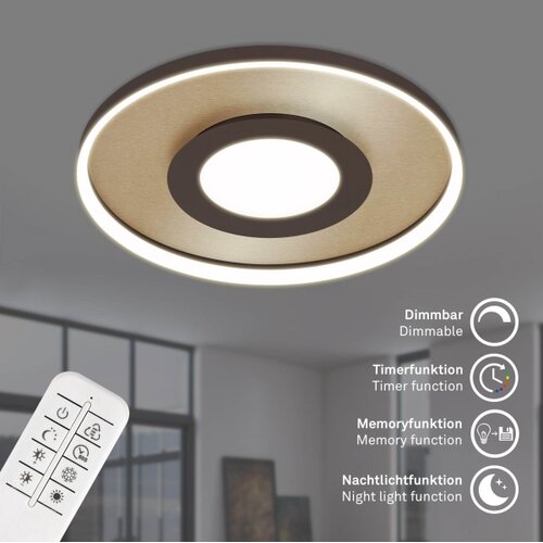 BRILONER 3640017 - led stropna svetiljka (prigu&amp;scaron;iva) LED/25W/230V 2700-6500K + daljinski upravljač Slike