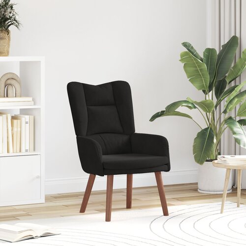vidaXL Relaxacijska stolica črna žamet Cene