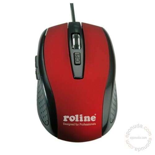 Rotronic Roline Mouse optical USB red/black miš Slike