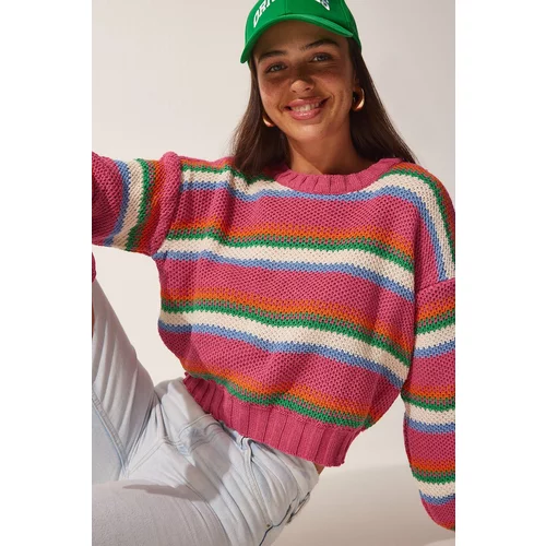 Happiness İstanbul Sweater - Pink - Regular fit