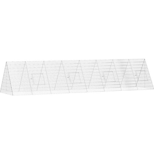  Kavez za piliće Srebrno 430 x 100 x 85 cm Cinkani čelik Slike