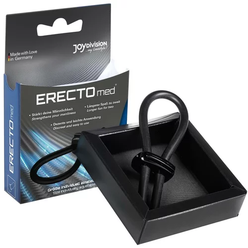 Joydivision Nastavljiv obroček za penis ERECTOmed, črn