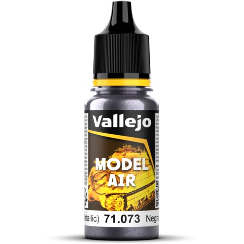 Vallejo Model Air 073 Black Metal Slike