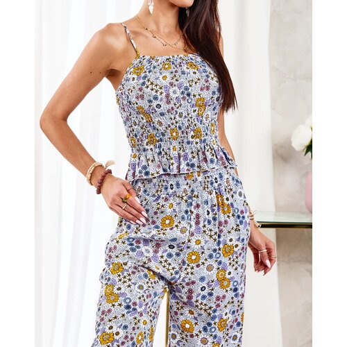 Resti Patterned women's set in blue Cene