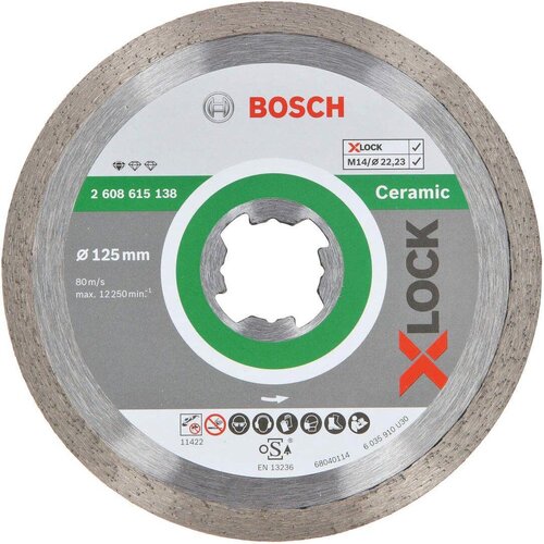 Bosch X-LOCK Standard for Ceramic dijamantska rezna ploča 125x22,23x1,6x7 - 2608615138 Cene