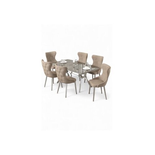 Hanah home Trpezarijski set, 7 dijelova, bež Cene