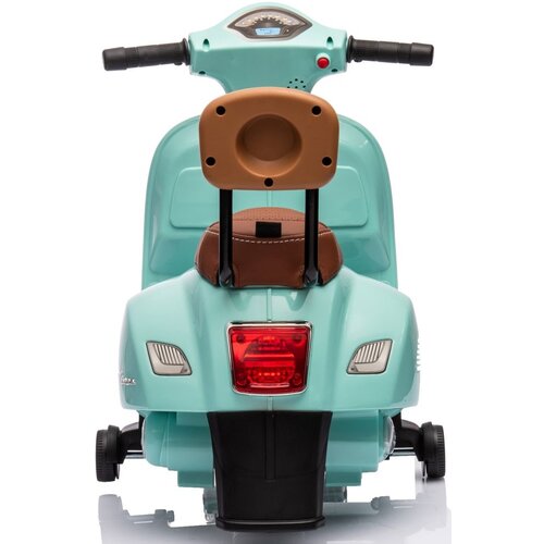 Skuter Vespa na akumulator sa sjedi&amp;scaron;tem od eko kože i naslonom - tirkizni Slike