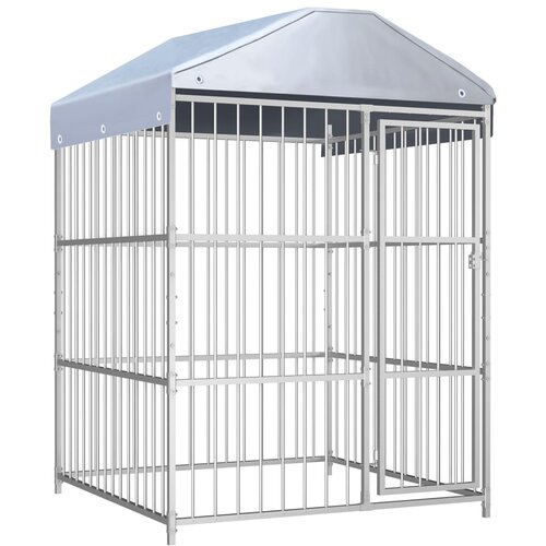 vidaXL Vanjski kavez za pse s krovom 150 x 150 x 200 cm Cijene