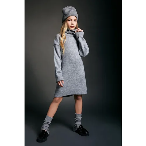 Defacto Girl's Turtleneck Long Sleeve Knitwear Dress