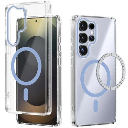 Chameleon Gumiran magnetni ovitek (TPU Magnetic) za Samsung Galaxy S26 Ultra, temno moder Cene