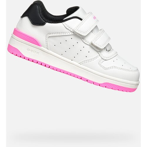 Geox White Girls Washiba Sneakers - Girls Cene