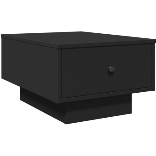 Maison Chic Klubska mizica - kavna mizica - Nizka mizica črna 60x45x31 cm inženirski les, (21755468) Slike