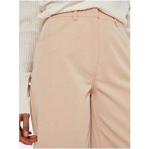 Noisy May Beige Wide Shorts Drew - Women Cene