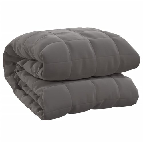 vidaXL Obtežena odeja siva 155x220 cm 11 kg blago, (20823635) Cene
