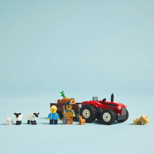 Lego LEGO&amp;reg; City - Rdeči kmetijski traktor s prikolico in ovčka (60461) Slike